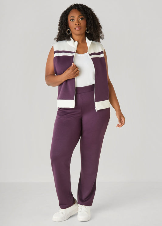 Striped Athletic Knit Joggers