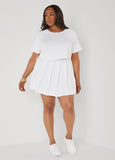 Pleated Scuba Tennis Skirt