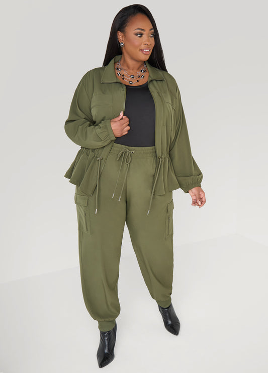 High Rise Cargo Joggers