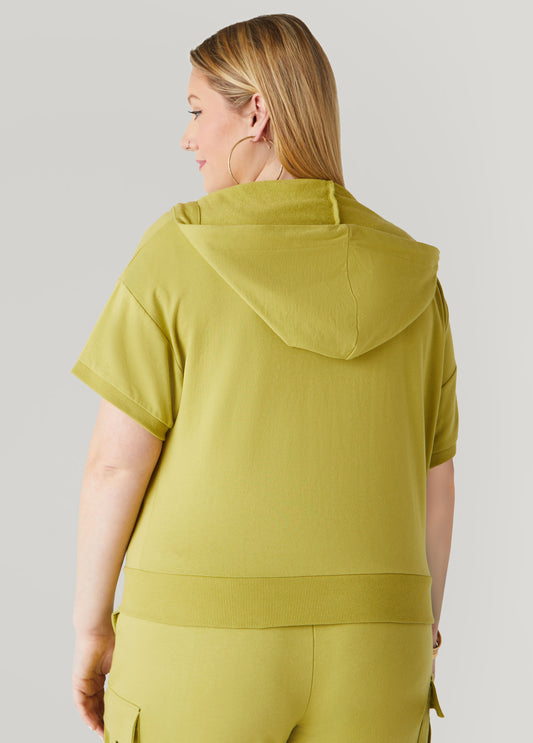 Zip Front French Terry Hoodie