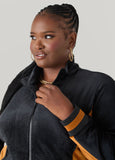 Two Tone Velour Track Jacket