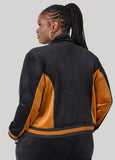 Two Tone Velour Track Jacket