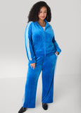Striped Velour Track Jacket