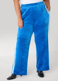 Striped Velour Track Pants
