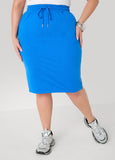 Zip Detailed French Terry Skirt