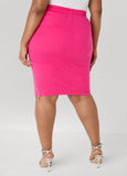 Zip Detailed French Terry Skirt
