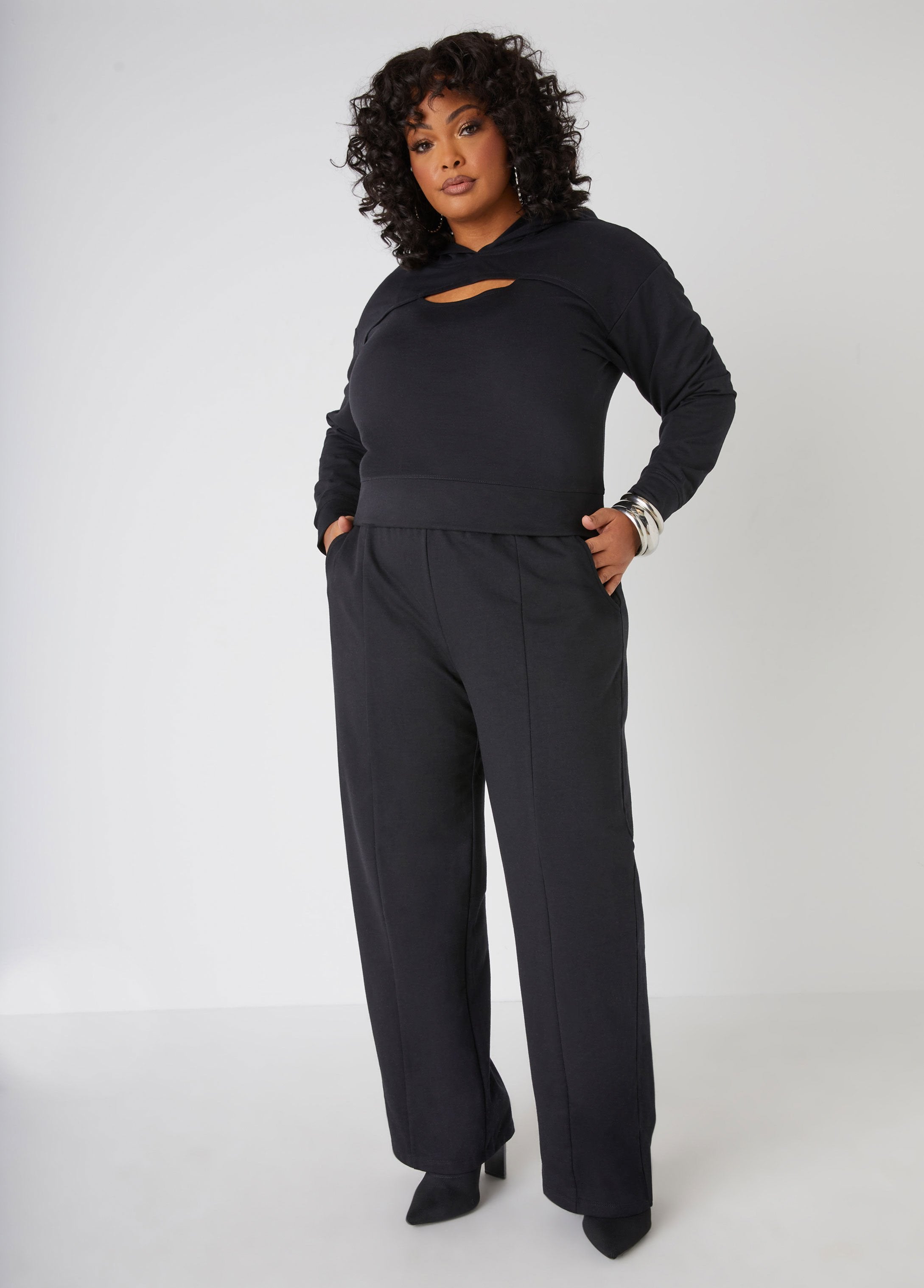 Plus Size French Terry Pants Streetwear Plus Size Matching