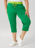 Side Split Colorblock Capris