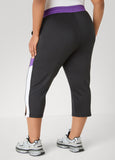 Side Split Colorblock Capris