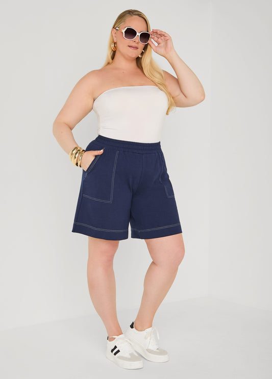 Seam Detailed Bermuda Shorts