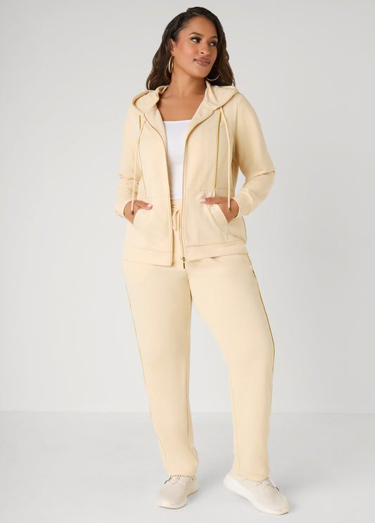 Plus Size Studded French Terry Pants