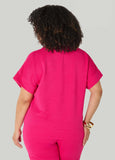 Zip Front Ribbed Pullover