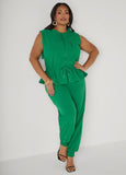 Drawstring Mid Rise Joggers