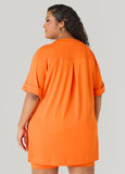 Side Split Athletic Knit Top