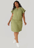 Drawstring Slip On Cargo Skirt