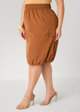 Slip On Drawstring Cargo Skirt