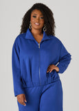 Pleated High Neck Bomber Jacket