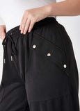 Snap Detailed Jersey Pants