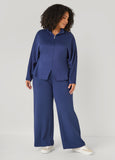 Pull On Ribbed Wide Leg Pants