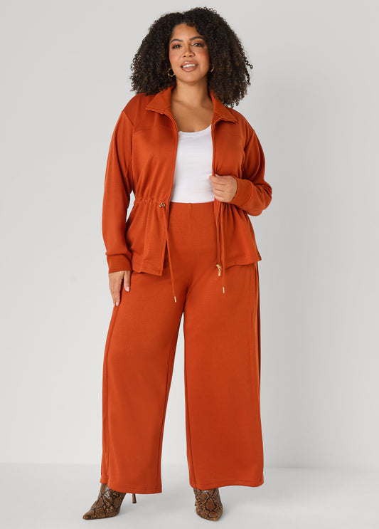 Pleated Luxe Soft Scuba Pants