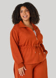 Luxe Soft Scuba Drawstring Jacket