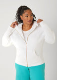 Ashley Sport Zip Front Fleece Hoodie