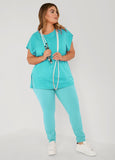Ashley Sport Cotton Cutout Tunic Tee