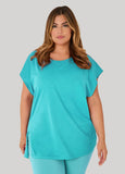 Ashley Sport Cotton Cutout Tunic Tee