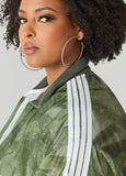 Camo Print Zip Front Jacket