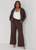 Greek Key Wide Leg Pants