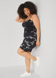 Tie Dyed Tank And Biker Shorts Set