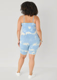 Tie Dyed Tank And Biker Shorts Set
