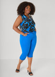 Cuffed Denim Capris