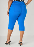 Cuffed Denim Capris