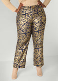 Shatter Print Straight Leg Jeans