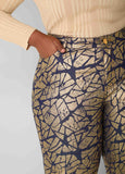 Shatter Print Straight Leg Jeans
