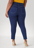 Pintucked Skinny Jeans