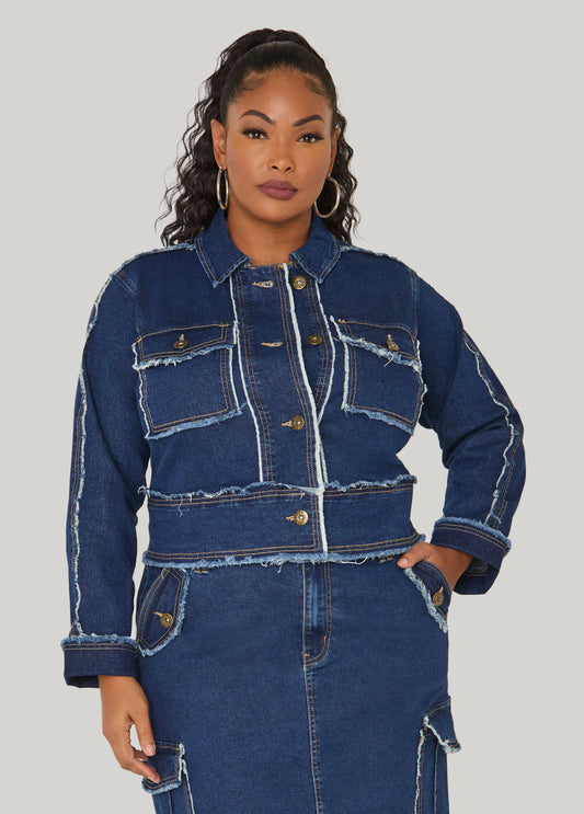 Frayed Denim Jacket