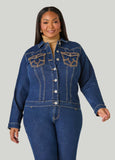 Stitch Detailed Denim Jacket