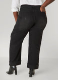 Distressed Straight Leg Jeans