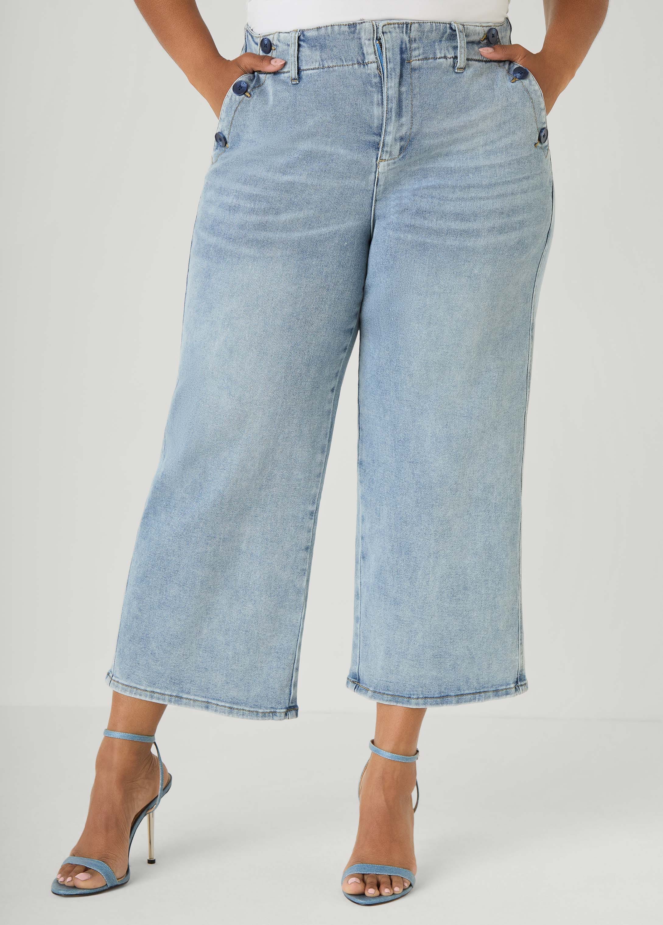 mamepelleqデニム　34 Denim Sailor Capris – Ashley Stewart