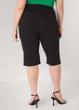 Grommet Denim Capris