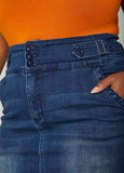Denim Pencil Skirt