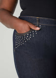 Studded Straight Leg Jeans