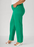 Mid Rise Straight Leg Jeans