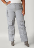 Coated Cargo Jeans