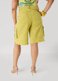 Stonewash Cargo Bermuda Shorts
