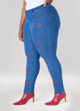 Crystal Lips Skinny Jeans