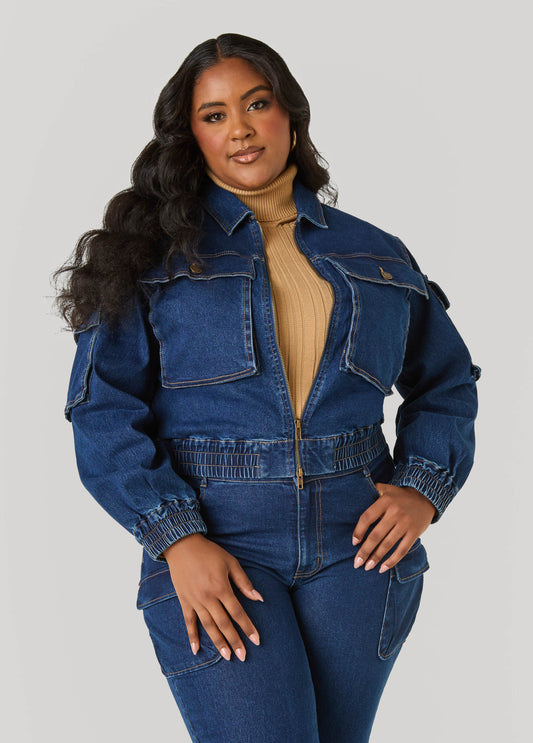 Denim Cargo Jacket