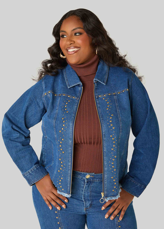 Studded Denim Jacket